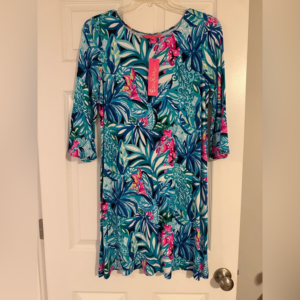 NWT Lilly Pulitzer Ophelia Dress in Maldives Green • Size Large